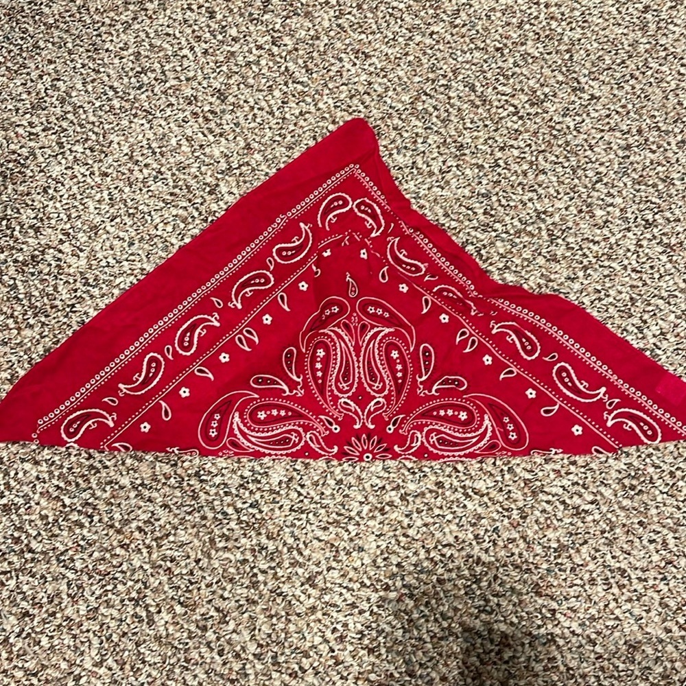 1/2 red Bandana for Pet